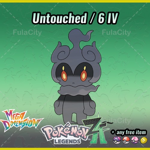 Marshadow Pokemon Legends ZA ⚫ Untouched / 6 IV 🟢 @ Holding Any Item