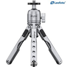 Leofoto MT-03 Mini Spider Folding Tabletop Tripod Kit w MBH-20 Ballhead-Silver