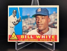 1960 Topps - Bill White 355 Corner Crease