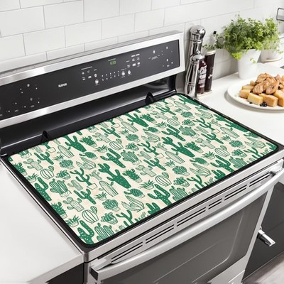 Cactus Stove Top Cover, Heat Resistant Electric Stove Top Cover 29x 21Inch, A...