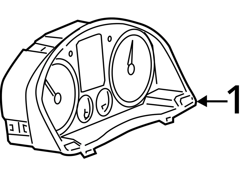 Grupo de velocímetros 1Q0920976B 144 k millas para Volkswagen EOS 2013 199512 M026 Foto 4 de 4