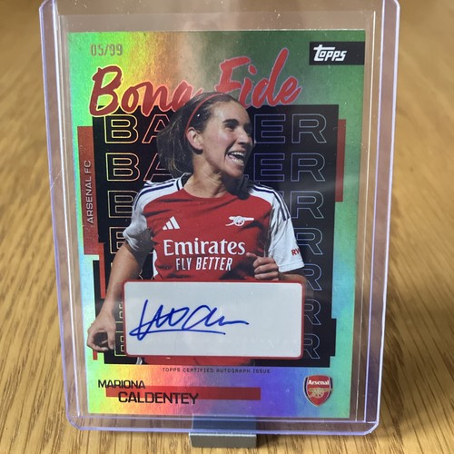 Topps Arsenal Team Set Mariona Caldentey Auto 05/99 2025/26 Bona Fide