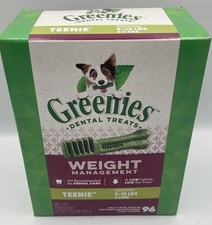 Greenies Weight Management TEENIE 96 ct Dental Treats Dogs SEALED Exp 12/2026