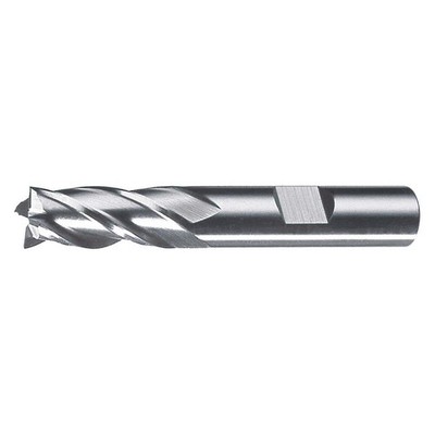 CLEVELAND C75101 Sq. End Mill,Single End,HSS,13.00mm 438R73