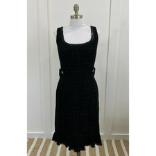 Jade Melody Tam Dress Size 6 Black Shimmery Lined Sleeveless  