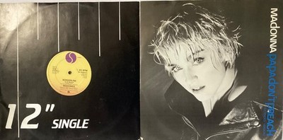 MADONNA x 2  12  VINYL RECORDS  PAPA DON'T PREACH / BORDERLINE'' (SIRE)