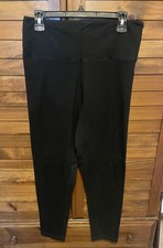 PINK Victoria's Secret Black Ankle Leggings Size XL Cottonblend