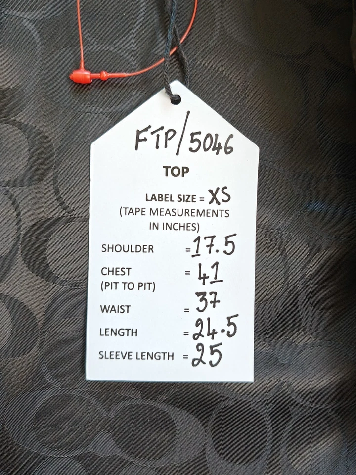 Coach Leather Jacket WORLDWIDE SHIPPING FTP 5046 - Image 4 of 4