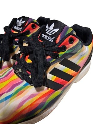 adidas ZX Flux Multicolor Geometric Torsion System womens Athletic