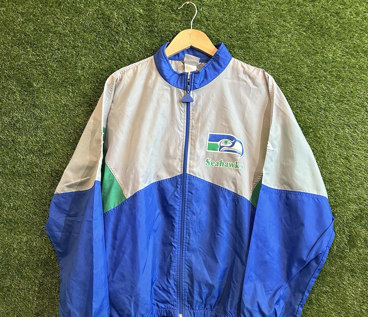 Vintage 90s Seattle Seahawks Apex One NFL Packable Windbreaker
