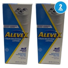 Maximum Strength Unscented Pain Relief Lotion Exp 08/28 Pack of 2 New