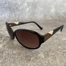 FURLA SFU221J Sunglasses Black Vintage Style Women's Eyewear - Auth