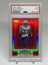 DEION BRANCH 2006 FINEST REFRACTOR /399 PSA 9 MINT POP 1 NONE HIGHER! PATRIOTS