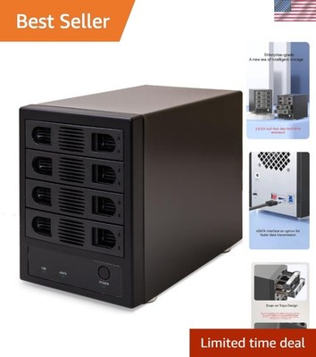 Syba SY- 4 Bay 3.5  SATA III HDD Non-RAID Enclosure   Supports USB 3.0 & eSAT...