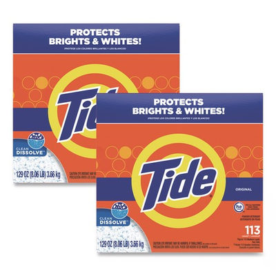 #ad Powder Laundry Detergent HE Compatible Original Scent 129 oz Box 2 Carton $115.23