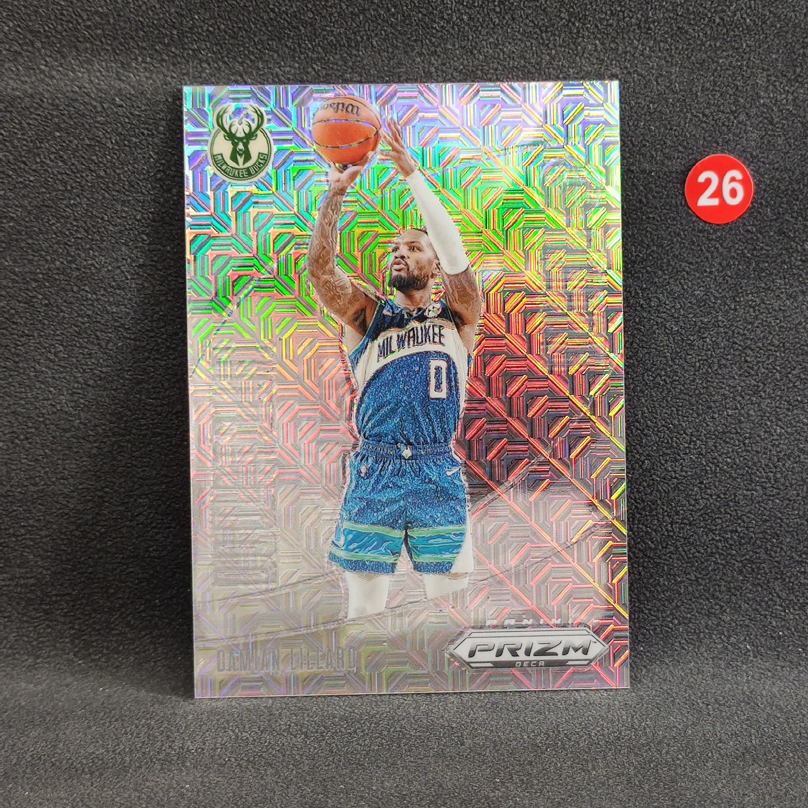 2023-24 Prizm Deca Damian Lillard #21 Downtown Bound Mojo Prizm /25 -DT