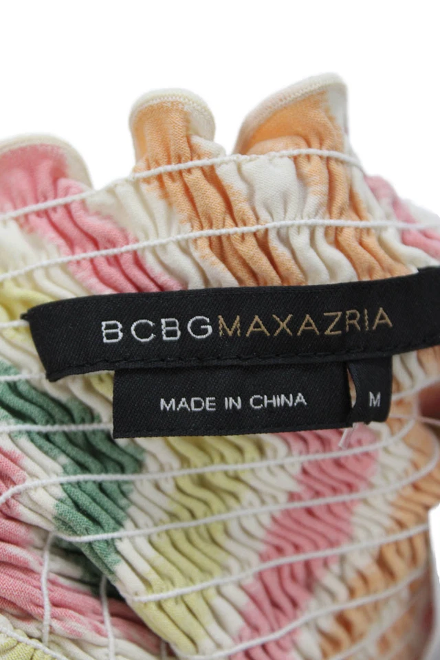 Camiseta sin mangas geométrica azteca multicolor BCBGMAXAZRIA para mujer talla M Foto 4 de 4