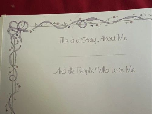 Creative Memories "Old Style" 12 x 12 "It's a Girl" Baby Pages Purple Ribbons