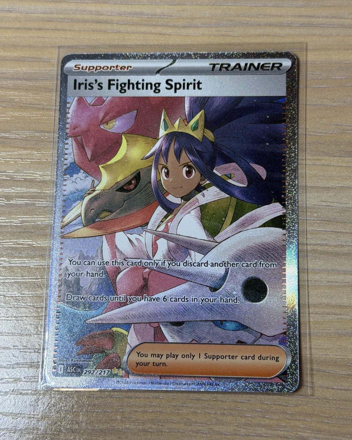 Iris's Fighting Spirit 292/217 SIR Pokemon Ascended Heroes