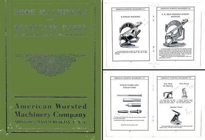 Orig. Amer. Worsted Mach. Co. Catalogue of Shoe Machinery - mjdtoolparts