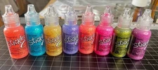 New RANGER STICKLES SET OF 8 SUMMER FIESTA COLOR GLITTER GLUE