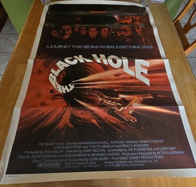 1979 The Black Hole Movie Promotional Poster 27x41