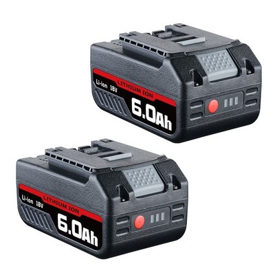 2pcs 18V 6000mAH li-ion battery for Bosch Drill BAT618 BAT609 BAT618G BAT609G