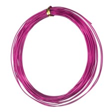 18 Gauge 1mm Aluminum Wire 32.8 Ft 10m Bendable Metal Wire, Rose Red
