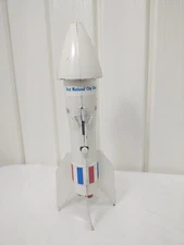 Vth Rocket Space Ship Mechanical Coin Bank Berzac Creation First National City 