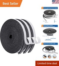 Weather Stripping Door Seal, 1/2 Inch Wide X 1/8 Inch Thick Adhesive Foam Tap...