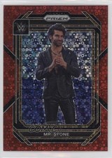 2023 Panini Prizm WWE Under Card Red Prizm 4/99 Mr Stone #140 1u6