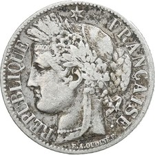 [#1116168] France, Franc, Cérès, 1851, Paris, Silver, VF, Gadoury:457, KM:759.1