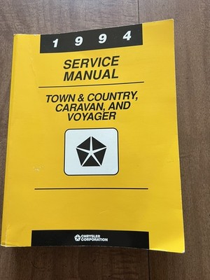 1994 Chrysler Town & Country Dodge Caravan Plymouth Voyager service manual OEM