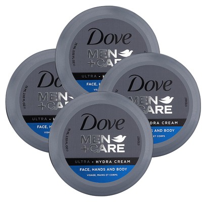 Pack of 4 Dove Men+Care Ultra Hydra Cream with 24 Hour Moisturization 2.53 Fl Oz