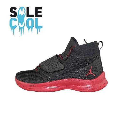 Air Jordan Super Fly 5 PO Black Bed Men's Sneaker Shoes 881571-002