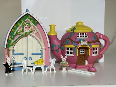 Vintage Teeny Weeny Family Hippity Hop Cafe Teapot & Church Rabbit Figures