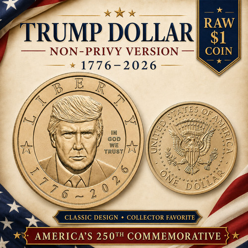 Donald J Trump 2026 $1 Presidential Dollar Semiquincentennial BU Coin presale