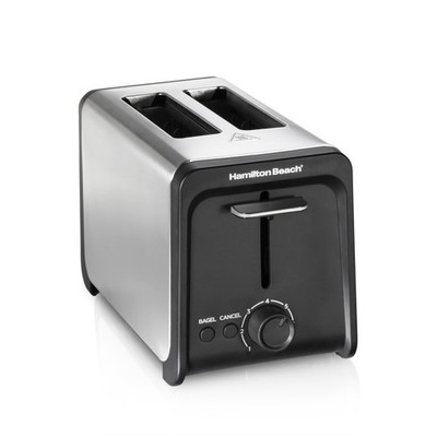 Small 2 Slice Toaster with Wide Slots, Bagel Function, Toast Boost, Stainless