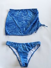 Women  s Bikini Bottoms And Matching Skirt Size Large Summer Holiday Swimwear