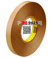 3M 9425 Removable Double-Sided Film Tape 1″ x 72 yd – Clear Industrial Grade 1RL
