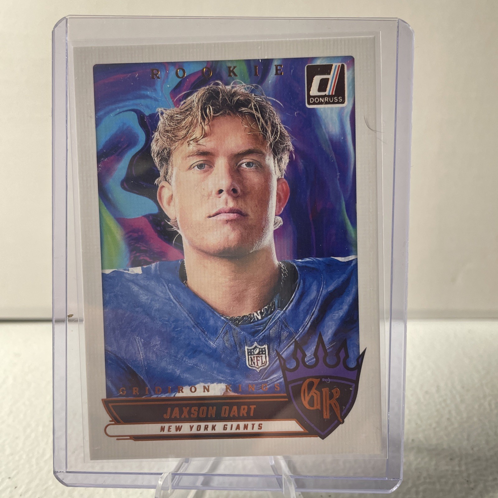 2025 Panini Donruss Jaxson Dart Rookie Gridiron Kings #RGK-JDT NY Giants