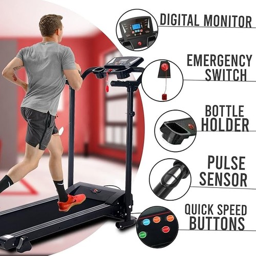 Foldable Treadmill 9% incline