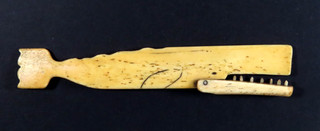 NICE 19TH CENTURY SAILOR MADE LARGE WHALE WITH A MOVABLE JAW