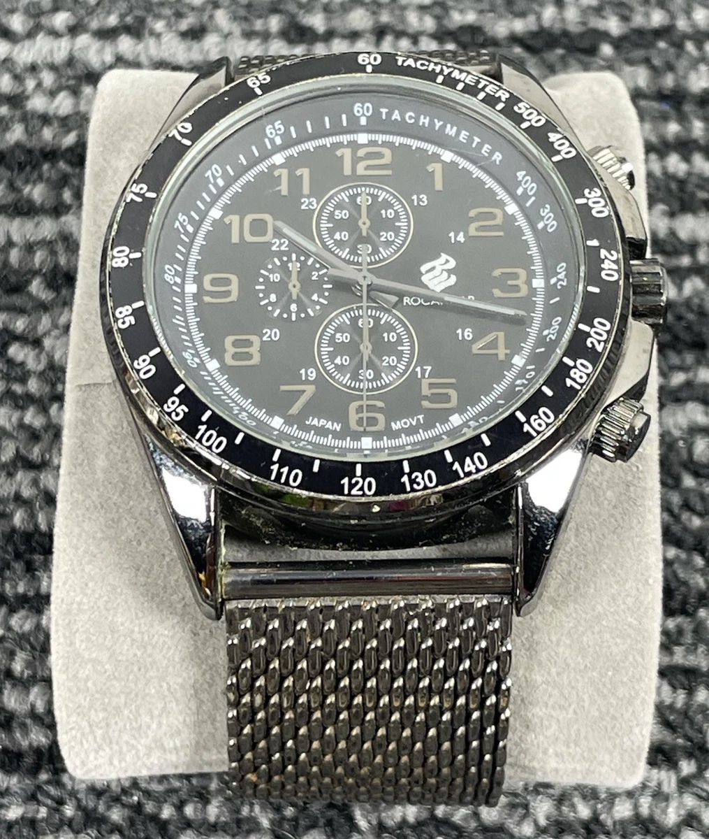 Roca Wear Silver Watch with Black, Pink & White Bands. Crystal encrusted face Rocawear | Accessories | Rocawear Womens Watch And Bracelet  main image 4
