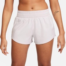 Nike Women's One Dri-FIT Mid-Rise 3" Brief-Lined Running Shorts Platinum Violet