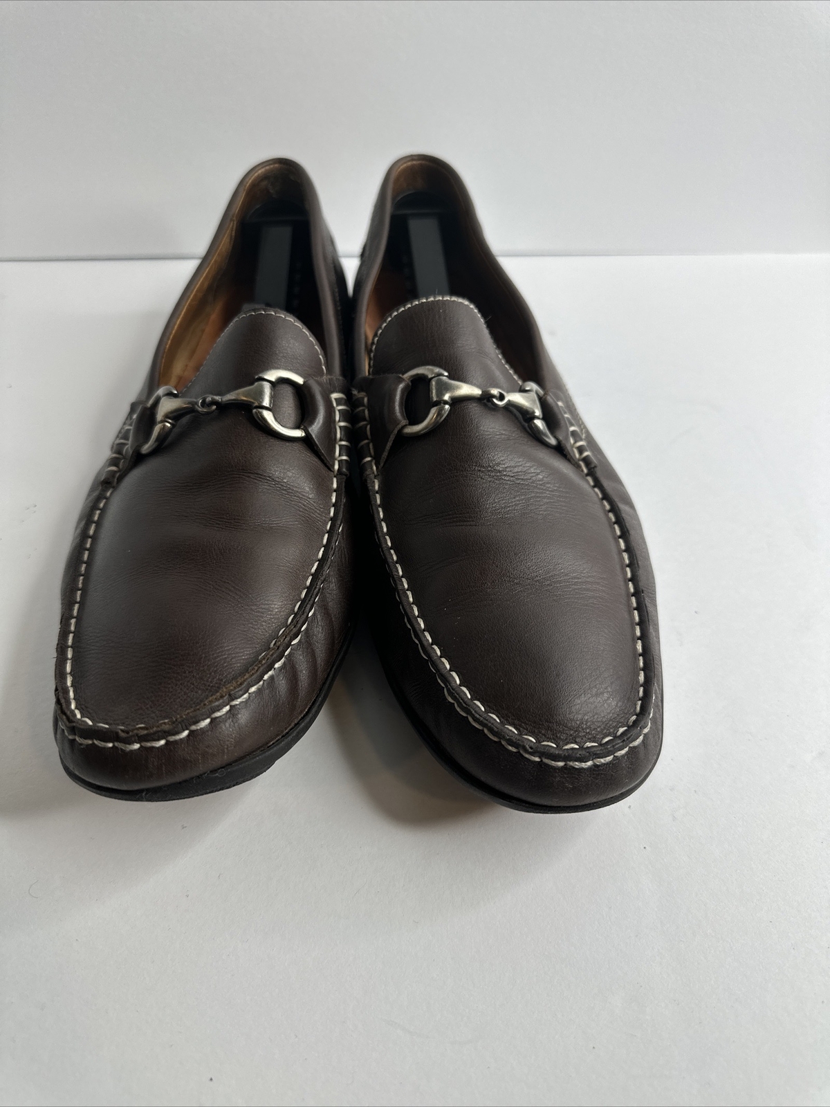 Peter Millar Horse Bit Driving Shoes Size 12M Brown Leather Mocs
