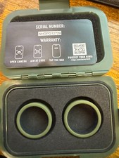 The Ridge Wallet - 8MM SILICONE RING SET - Black - Size 8 and 9- Olive