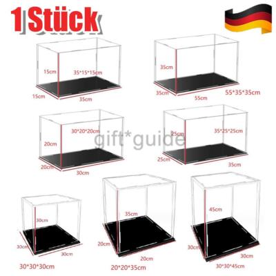 Große Acryl Vitrine Einzelvitrine Plexiglas 55cm L Figure Modellautos