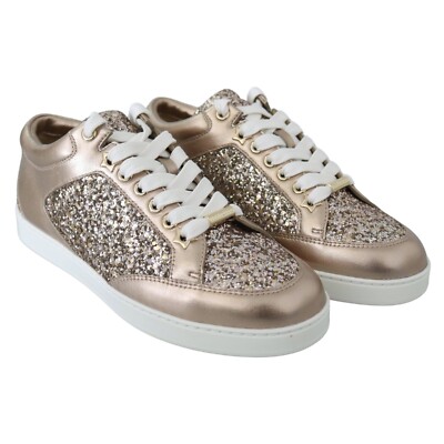 NWOB Jimmy Choo Miami Women's Sneakers Ballet Pink or Silver RETAIL $654 