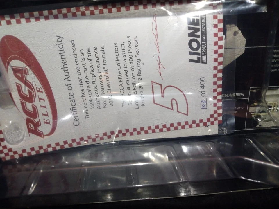 Kasey Kahne #5 Farmer's Insurance 2012 Impala Elite 1:24 Lionel 1 Of 400. (034) - Image 3 of 4